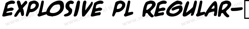 Explosive pl Regular字体转换